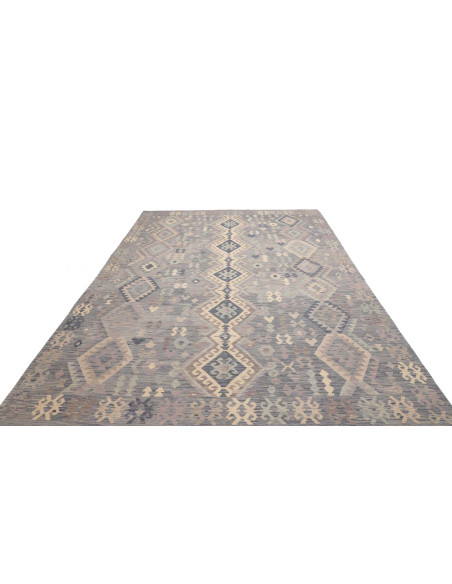 Rug Kilim Afghanistan sky blue 245x337