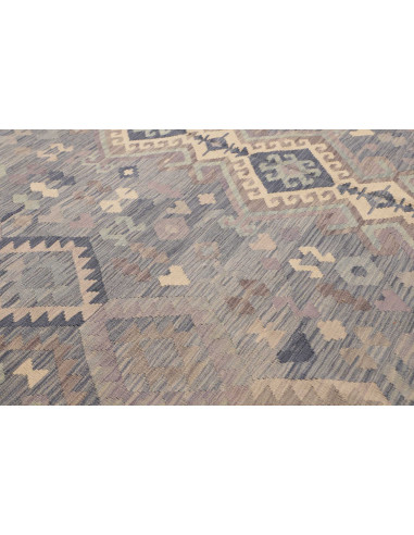 Rug Kilim Afghanistan sky blue 245x337