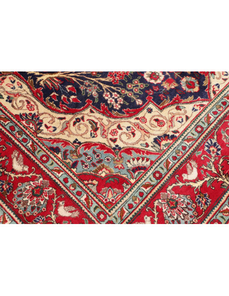 Hand Made Rug Tabriz Persia 200x300 Red Blue