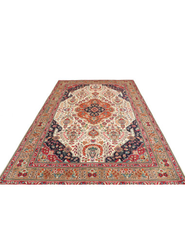 Hand Made Rug Tabriz Persia 198x303 Cream Terra