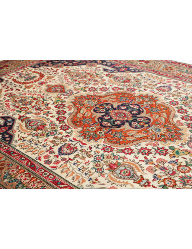 Hand Made Rug Tabriz Persia 198x303 Cream Terra