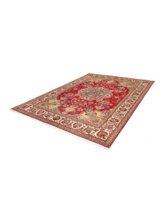 Hand Made Rug Tabriz Persia 222x292 Red Cream 2