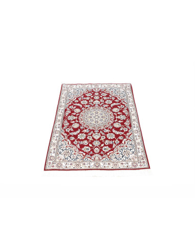 Hand Made Rug Nain 9la Persia 82x118 Red Cream