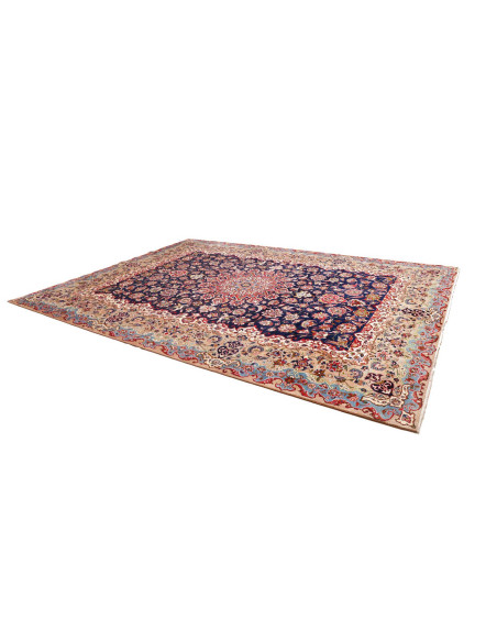 Tappeto Originale Kashan Persia 290x393 Blu Not