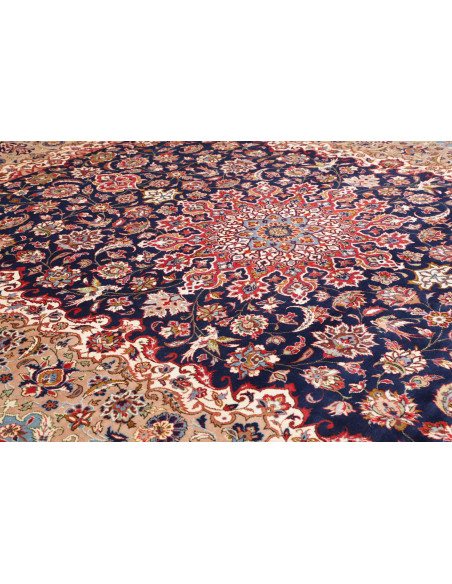 Tappeto Originale Kashan Persia 290x393 Blu Not