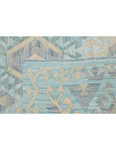 Tappeto Kilim Afghanistan beige azzurro 217x297