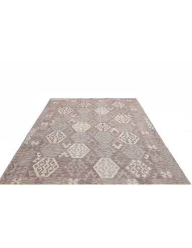Tappeto Kilim Afghanistan beige bianco 206x290