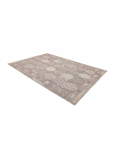Tappeto Kilim Afghanistan beige bianco 206x290