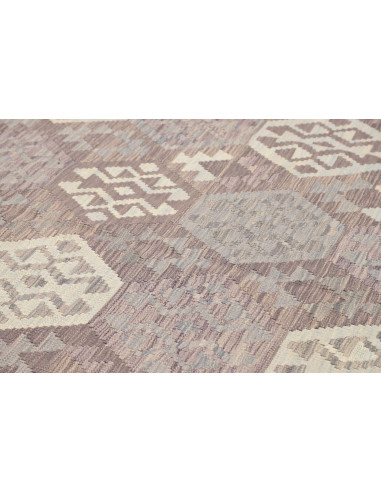 Tappeto Kilim Afghanistan beige bianco 206x290