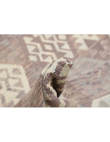 Tappeto Kilim Afghanistan beige bianco 206x290