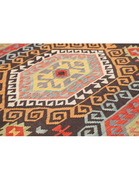 Tappeto Kilim Afghanistan marrone 209x293