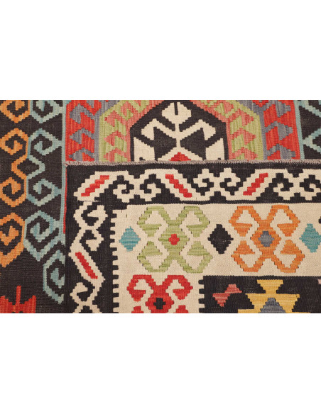 Tappeto Kilim Afghanistan marrone 209x293