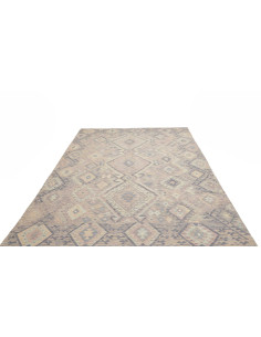 Tappeto Kilim Afghanistan azzurro bianco 211x294 2
