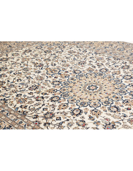 Tappeto Originale Kashan Persia 247x357 Crema B