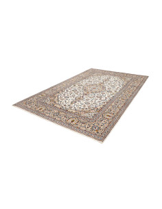 Hand Made Rug Kashan Persia 198x298 Ivory Beige 2
