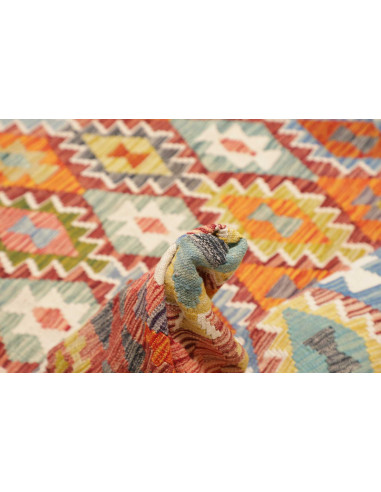 Rug Kilim Afghanistan maroon brown 210x304