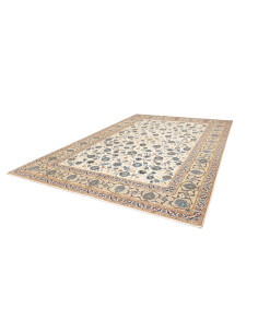 Hand Made Rug Kashan Persia 284x413 Cream Blue 2