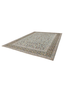 Hand Made Rug Kashan Persia 300x387 Light Blue 2