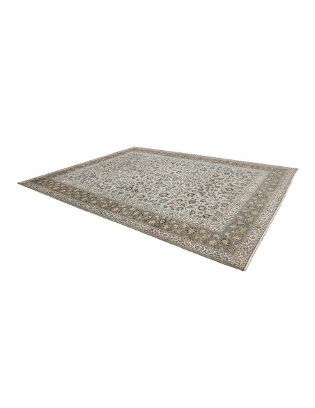 Tappeto Originale Kashan Persia 300x387 Celeste