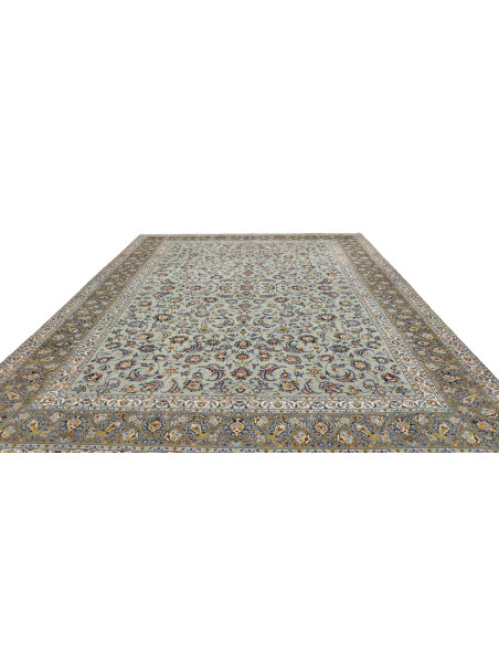 Tappeto Originale Kashan Persia 300x387 Celeste