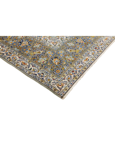 Tappeto Originale Kashan Persia 300x387 Celeste