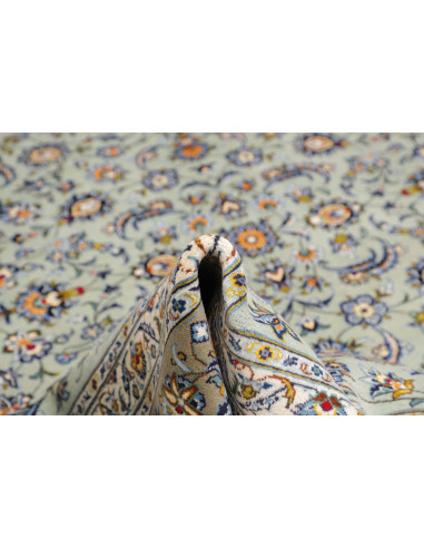 Tappeto Originale Kashan Persia 300x387 Celeste