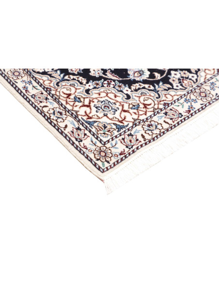 Hand Made Rug Nain 9la Persia 80x117 Dark Blue