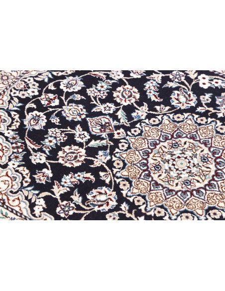 Hand Made Rug Nain 9la Persia 80x117 Dark Blue