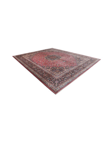 Hand Made Rug Mashad Persia 400x490 Red Dark Bl