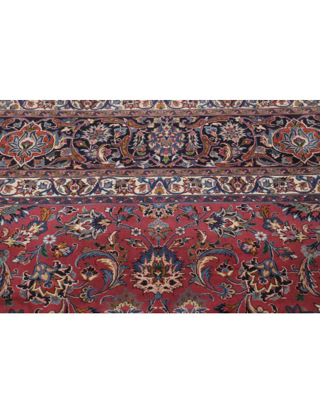 Hand Made Rug Mashad Persia 400x490 Red Dark Bl