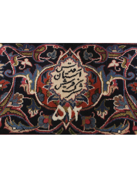 Hand Made Rug Mashad Persia 400x490 Red Dark Bl