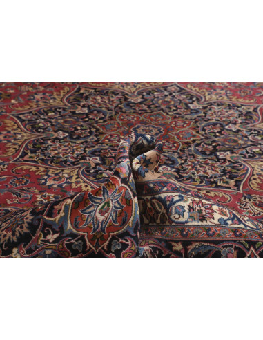 Hand Made Rug Mashad Persia 400x490 Red Dark Bl