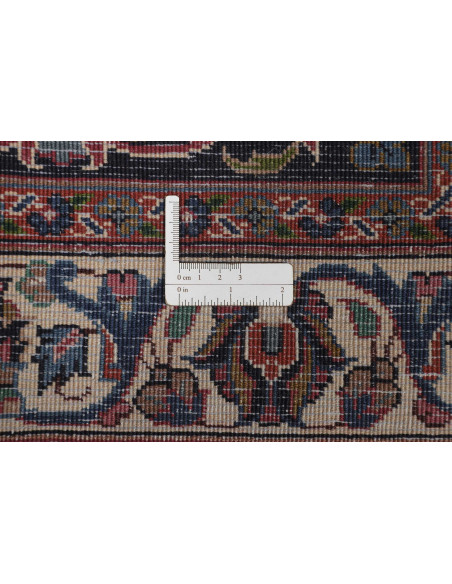 Hand Made Rug Mashad Persia 400x490 Red Dark Bl