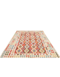 Rug Kilim Afghanistan yellow brown 208x291 2