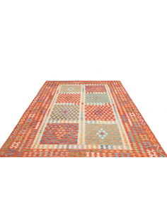 Rug Kilim Afghanistan maroon 208x298 2