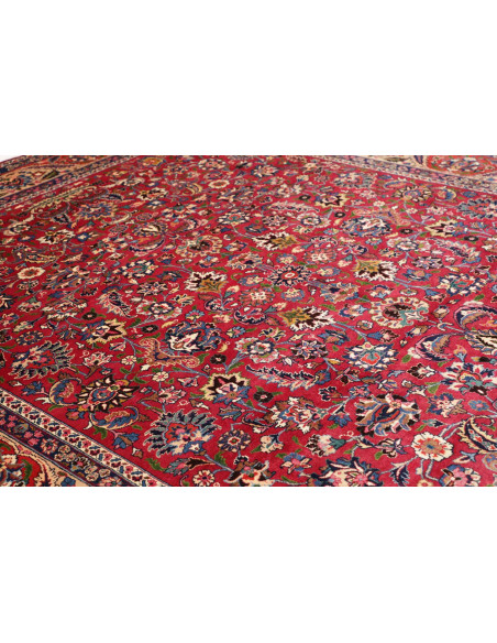 Hand Made Rug Mashad Persia 298x380 Red Beige