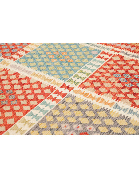 Rug Kilim Afghanistan maroon 208x298