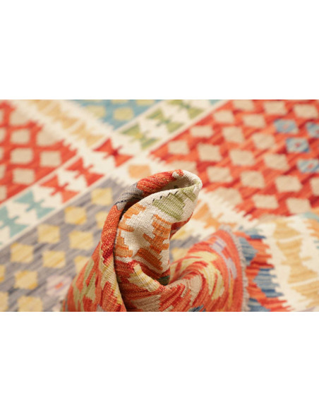 Rug Kilim Afghanistan maroon 208x298