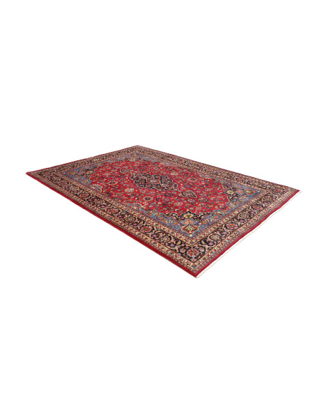 Hand Made Rug Mashad Persia 202x292 Red Blue