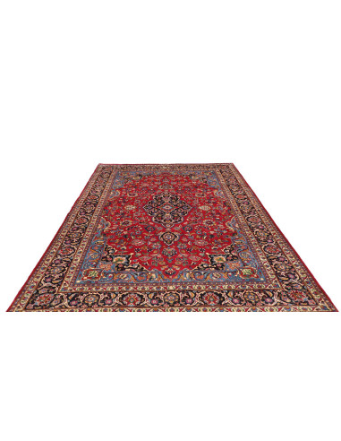 Hand Made Rug Mashad Persia 202x292 Red Blue