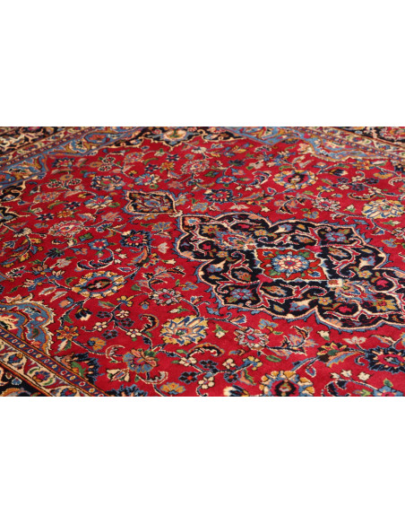 Hand Made Rug Mashad Persia 202x292 Red Blue
