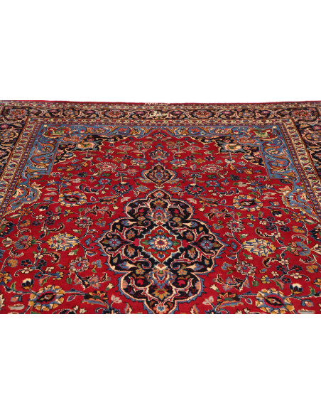 Hand Made Rug Mashad Persia 202x292 Red Blue