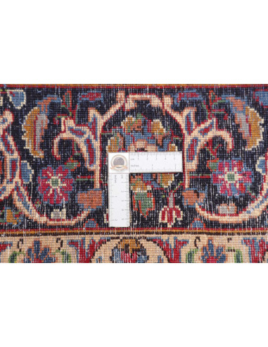 Hand Made Rug Mashad Persia 202x292 Red Blue
