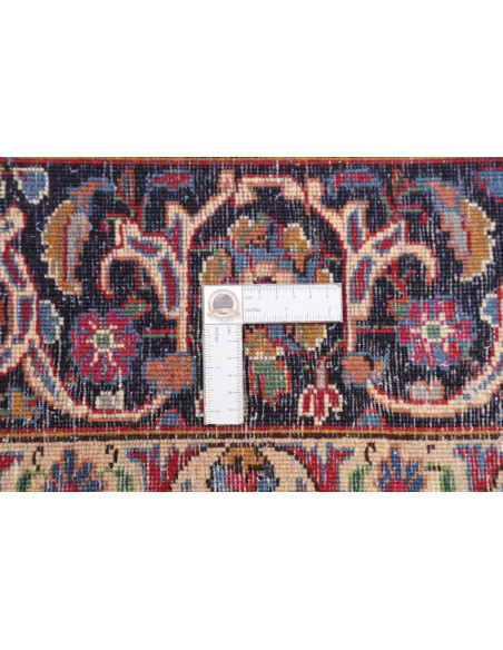 Hand Made Rug Mashad Persia 202x292 Red Blue
