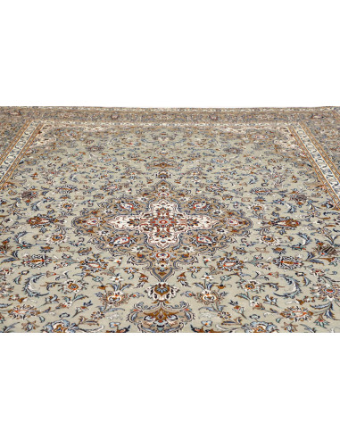 Hand Made Rug Kashan Persia 305x410 Mint Green