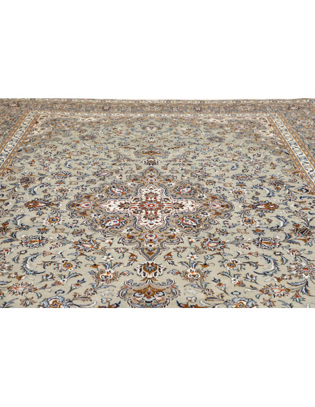 Hand Made Rug Kashan Persia 305x410 Mint Green