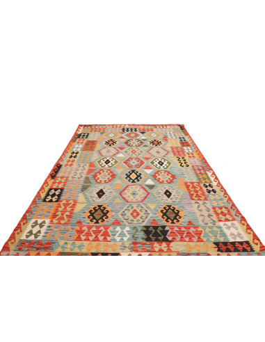 Rug Kilim Afghanistan maroon 209x315