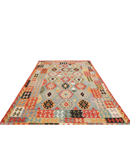 Rug Kilim Afghanistan maroon 209x315