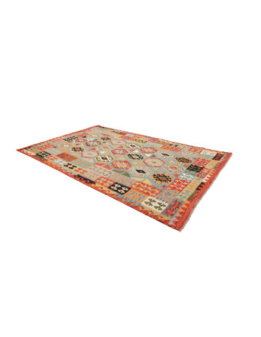 Rug Kilim Afghanistan maroon 209x315