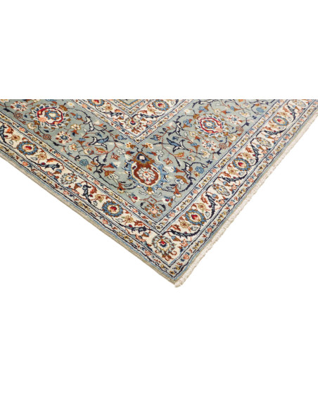 Hand Made Rug Kashan Persia 273x422 Mint Blue C